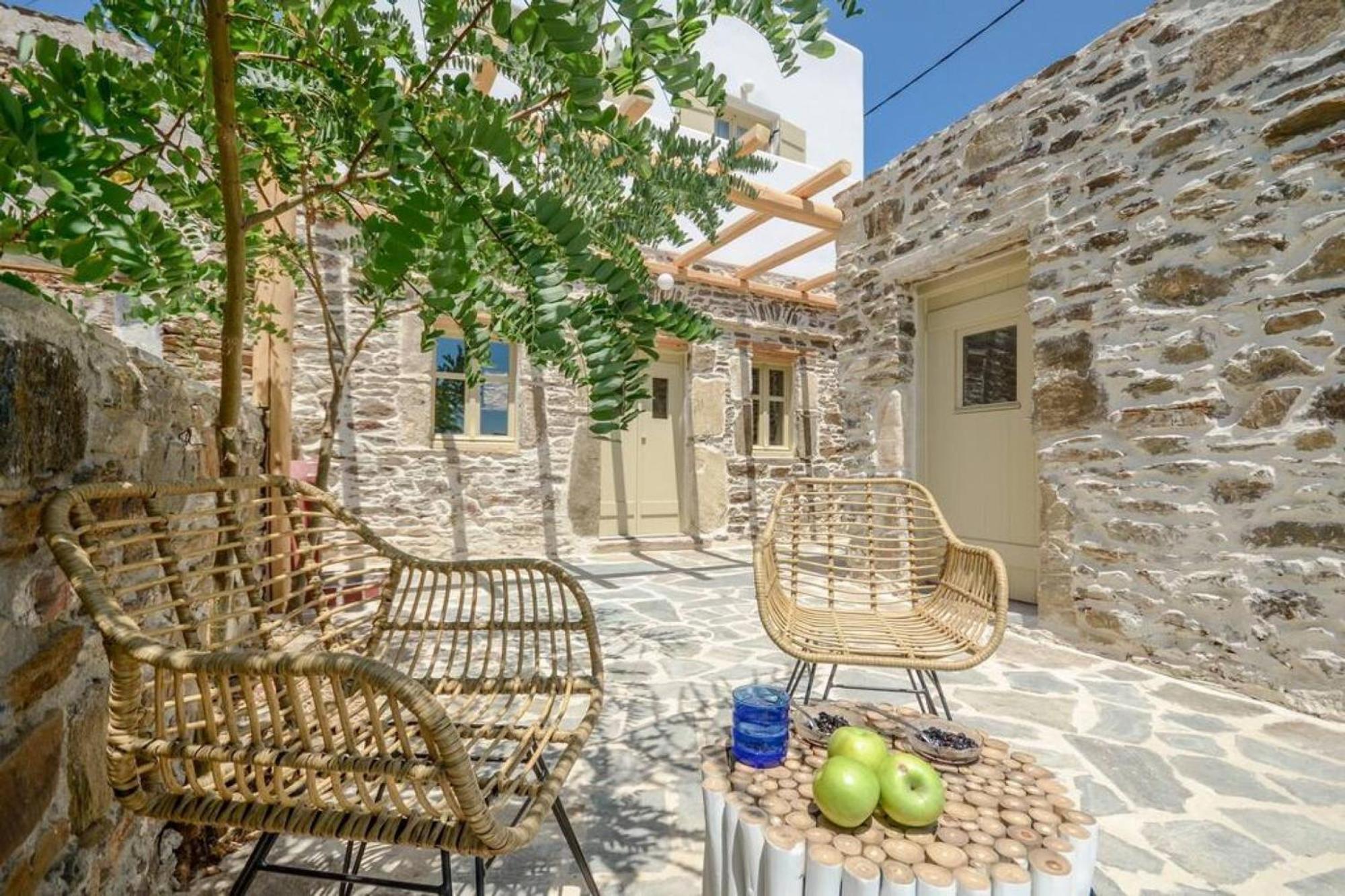 Villa Anthemion Naxos With Outdoor Jacuzzi Ano Sangrion Eksteriør billede